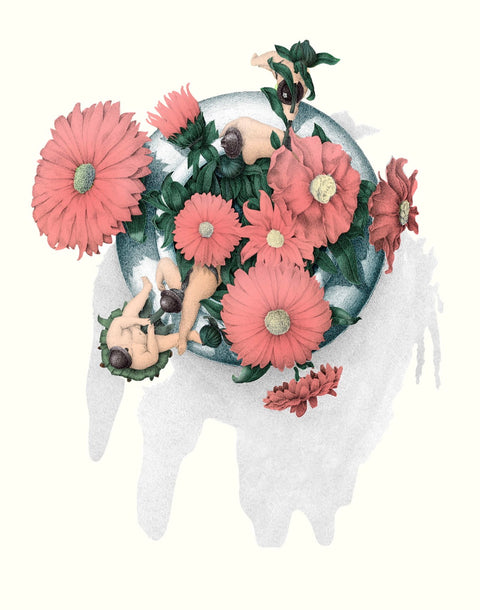 Vase med blomster