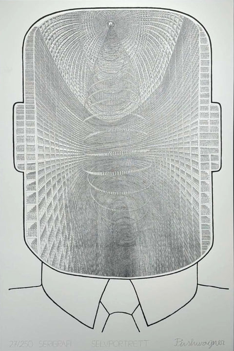 Selvportrett. Monokrom