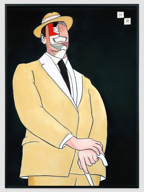 Portrett av Knut Hamsun - Pastellmaleri