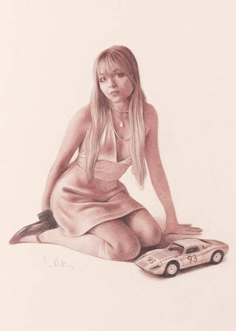 Girl with Porsche 904
