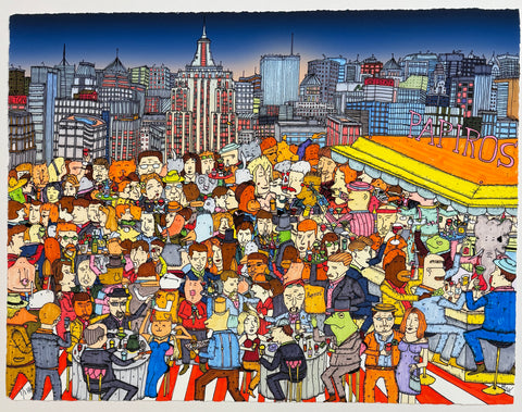 Club Papiros: Manhattan Branch - Håndkolorert